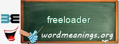 WordMeaning blackboard for freeloader